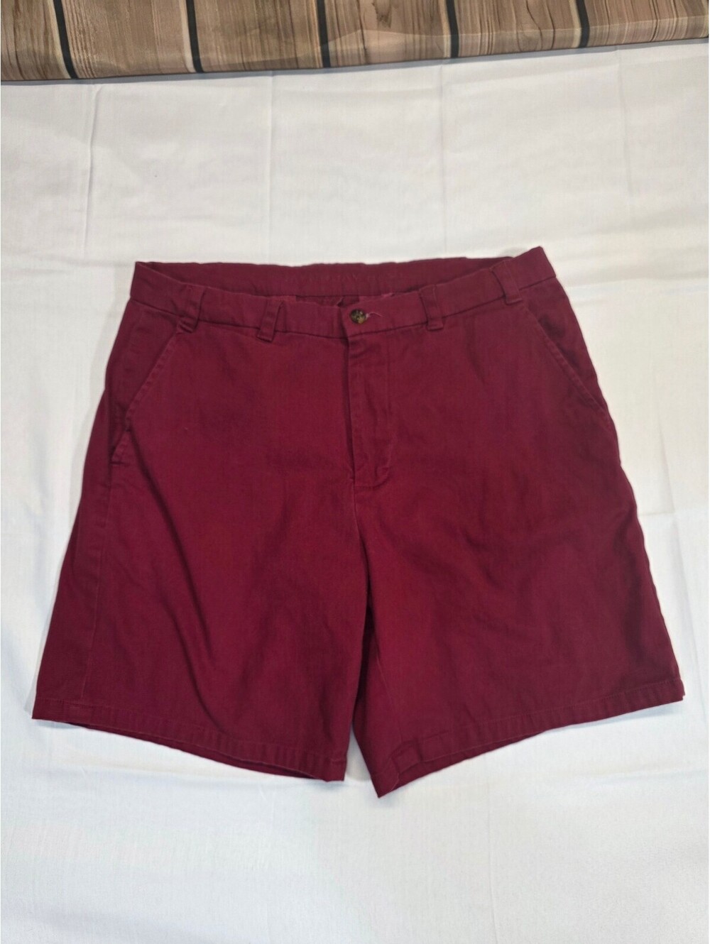 Southern Proper Men's Burgundy Chino Shorts Size 34